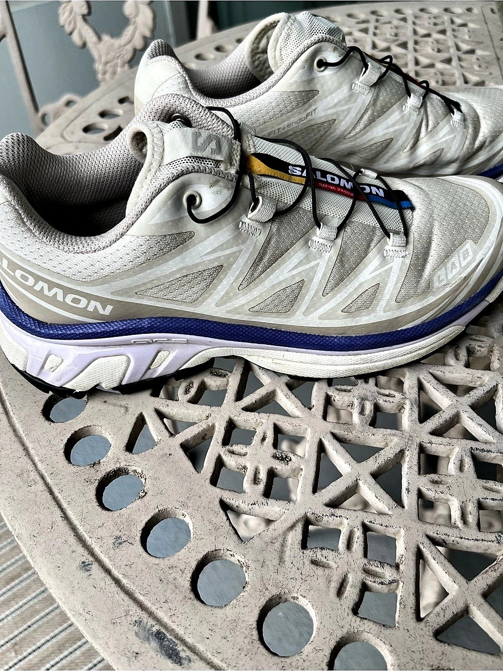 Salomon ACS Pro Advanced White Vanilla Ice Lunar Rock Athletic Shoes White &